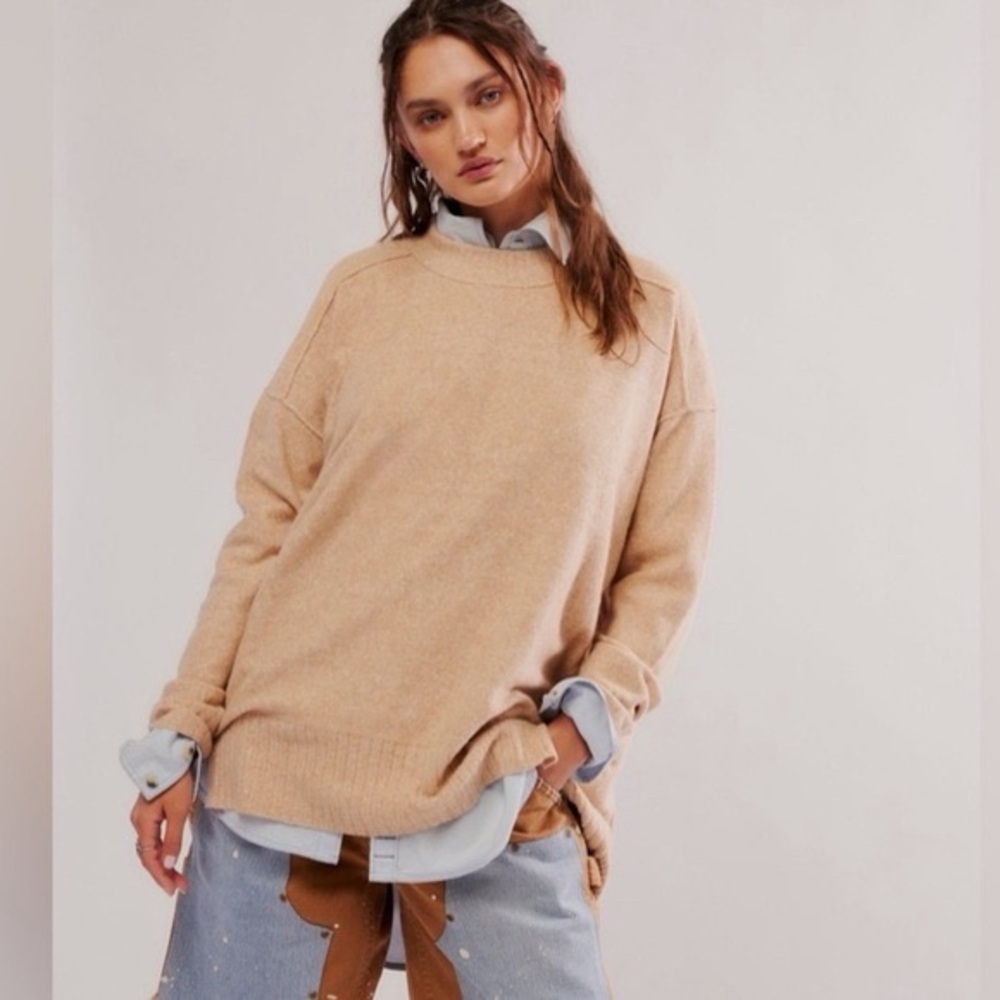 Free People Phoebe Pull Over Tunic Sweater